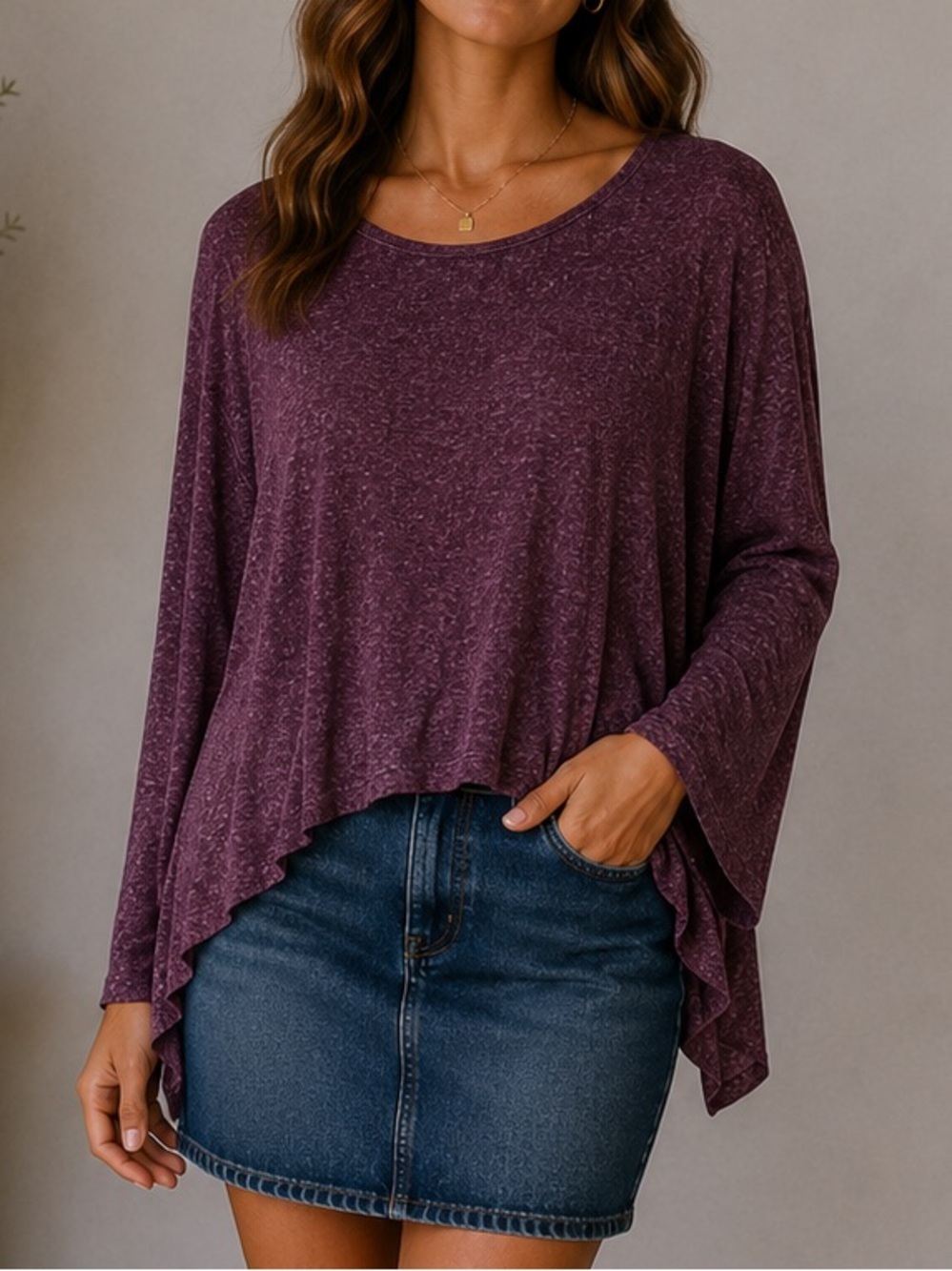 Simply Vera‎ Vera Wang Purple Top